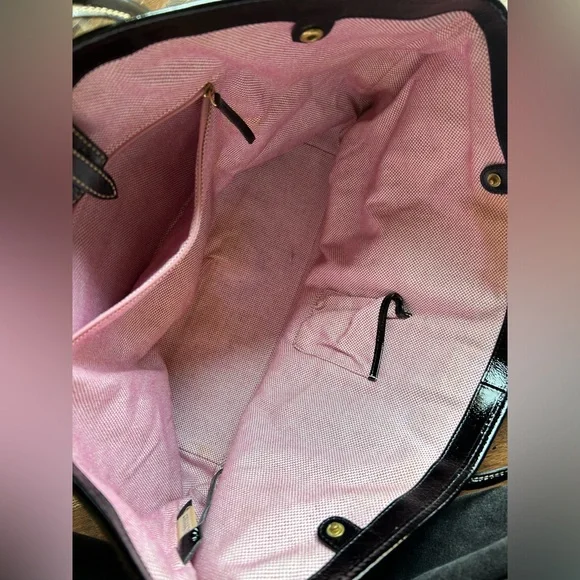 Dooney & Bourke Black Patent Leather Bag - Picture 7 of 8